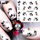 Stickers para uñas black cat