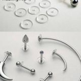 Kit para el cuidado de piercings con spray neilmed y disco de silicona nopull