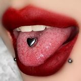 Joya de piercing para lengua heart