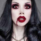 Lentes de contacto para halloween vampire red