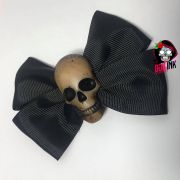 Hebilla moño vintage skull