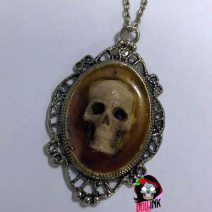 Collar camafeo skull