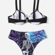 Vestido de baño bikini skeleton