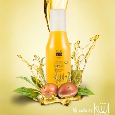 Aceite con argán para el cabello termo protector fix me de kuul