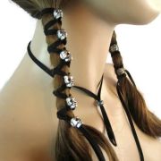 Cuerda accesorio para trenzas en el cabello skulls