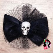 Hebilla moño bow skull mediano