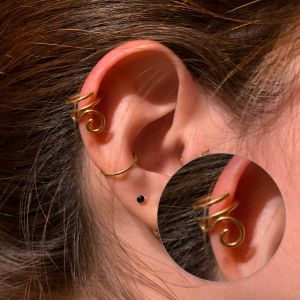 Accesorio joya en espiral para piercing helix