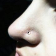 Joya retenedor de vidrio o borosilicato nariz nostril screw para piercing