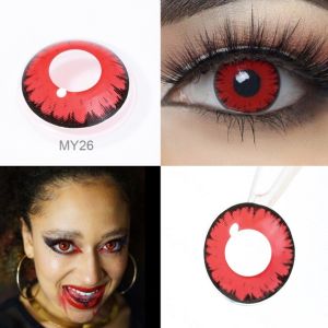 Lentes de contacto para halloween vampire red