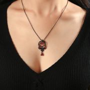 Collar rose skull