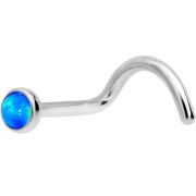 Joya de piercing nariz nostril screw opalo