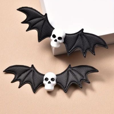 Hebilla bat skull white