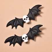 Hebilla bat skull white