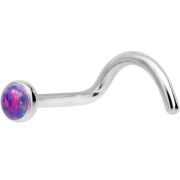 Joya de piercing nariz nostril screw opalo