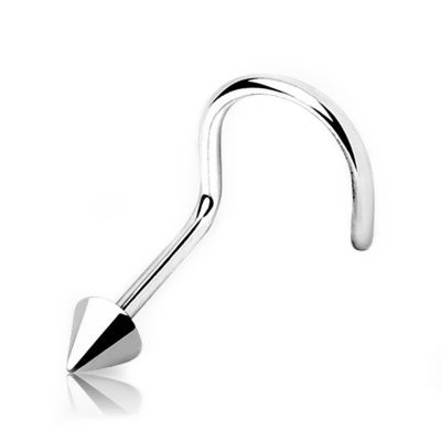 Joya de piercing nariz nostril screw cono