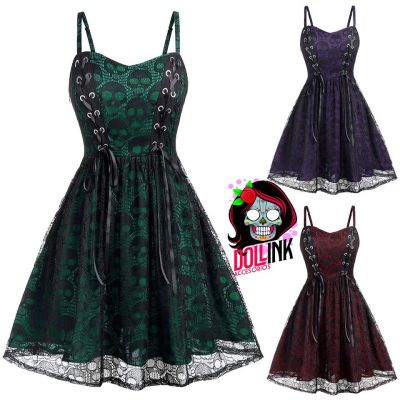 Vestido skulls net